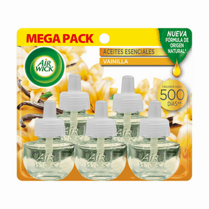 Airwick - Air Wick Pack 5 Repuesto Electrico Vainilla 21 Ml