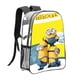 thumbnail image 1 of Minions Mochila transparente temática, resistente y duradera, bolsa see-through para trabajo, deporte, universidad y viaje, 31 × 43 cm, 1 of 6