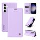 thumbnail image 1 of Funda Billetera de Cuero para Samsung Galaxy S23 FE con Tarjetero y Soporte - Tapa Magnética Morado, 1 of 6