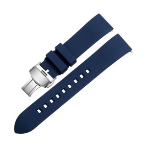 Ioensy - Correa De Reloj De Silicona Fácil Instalación Reemplazo De Correa Hebilla De Metal Correa De Reloj 22Mm