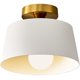 thumbnail image 1 of Lámpara de techo semienrasada Bwxcie 25 cm blanco y dorado E26, 1 of 9
