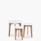 thumbnail image 1 of Mesa De centro Set Abin Blanco, 1 of 3