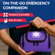 thumbnail image 5 of Bolsa para Primeros Respondedores Dixie EMS 27x13x20 cm Morada, 5 of 7