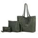 thumbnail image 1 of Set de 3 Piezas para Mujer, MKF Collection, Bolso Tote de Compras, Bolso Crossbody, y Cartera - Mariahna, Cuero Vegano - Oliva, 1 of 3