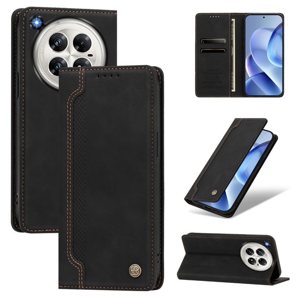 Funda Billetera para Infinix Zero 40 4G/5G Imán y Resistente Negro