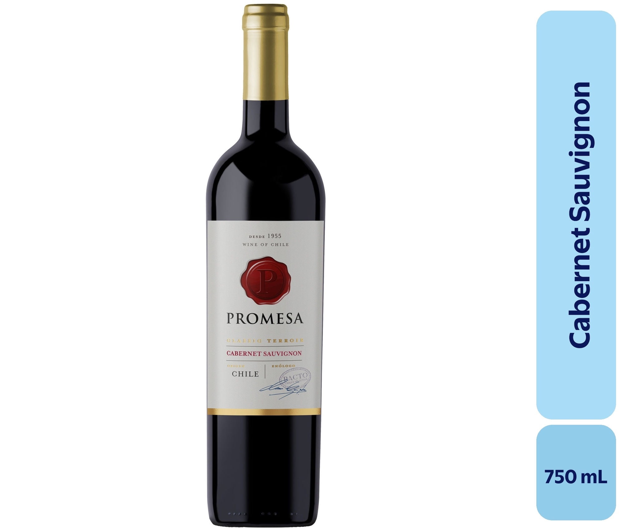 Vino Cabernet Sauvignon Botella 750 mL Promesa