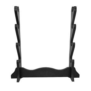 Magideal - Soporte Para Espadas Katana Samurai Expositor Estante Horizontal Organizador De Colección Material Mdf Adecuado Para Coleccionistas Decoración Hogar Oficina 4 Capas 158X158 Pulgadas