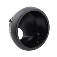 Ioensy - Carcasa Robusta Para Faro De Motocicleta, Hecha A Mano, Modificada Para Adaptarse A La Motocicleta, Color Negro.