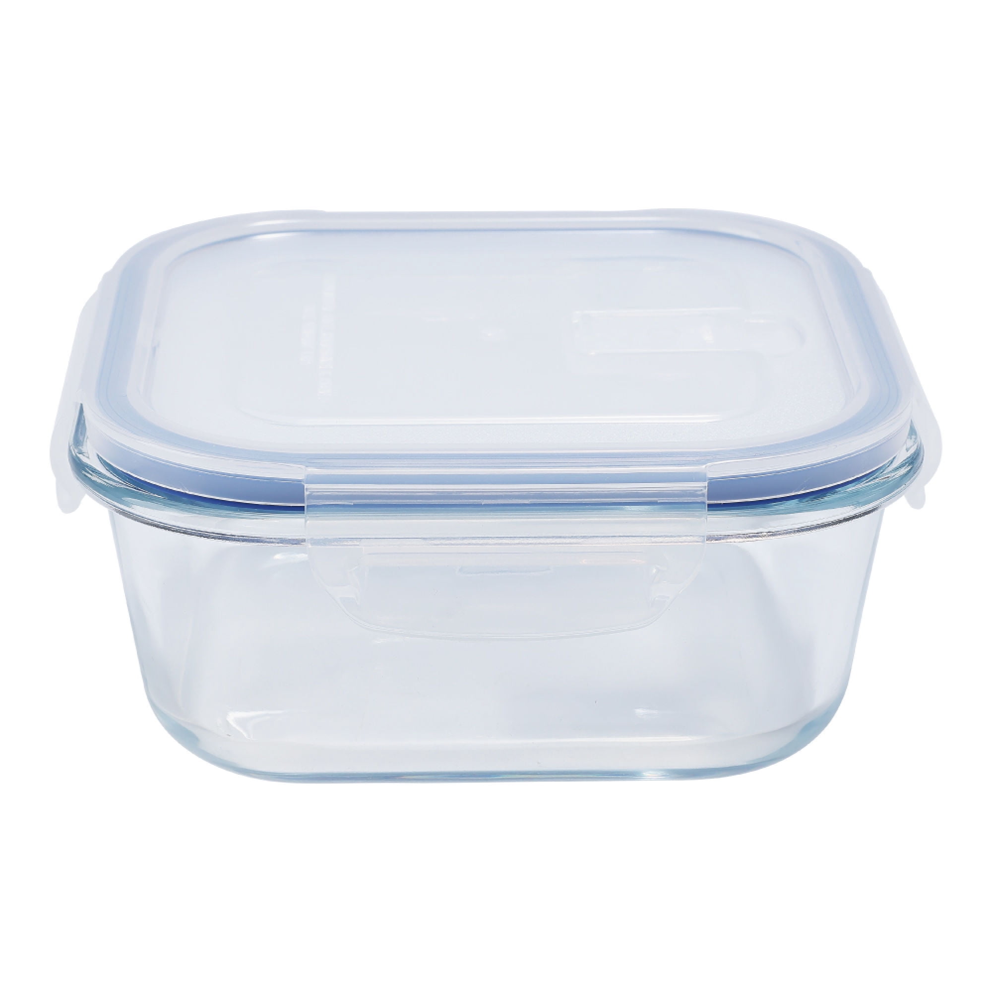 Contenedor 800ML Vidrio Cuadrado 1 Pieza Transparente