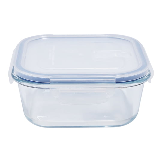 Contenedor 800ml Vidrio Cuadrado 1 Pieza Transparente Mainstays