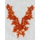 thumbnail image 4 of Aplicación de encaje con pedrería y cuentas, naranja, 4 of 4