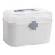 thumbnail image 1 of Caja organizadora de almacenamiento de medicamentos de 2 niveles, contenedor organizador de plástico vacío, Estuche de transporte de primeros de auxilios , 26,5x15,5x18cm 265x155x18cm, 1 of 5