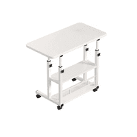 Genérico - Mesa Auxiliar Ajustable De 3 Niveles Con Ruedas