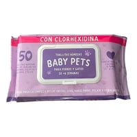 Toallitas Húmedas Baby Pets Para Mascotas Con Clorhexidina