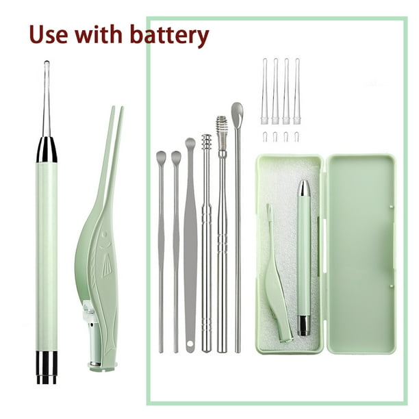 Smart Visual Ear Pick with Light Ear Pick Ear Spoon Shiny Creative Children Visible Earpick Ear Cleaning Tool Health Care