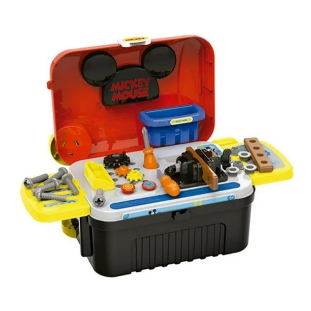 Juguete Set Maleta Herramientas 23 Piezas En Roja Mickey Mouse