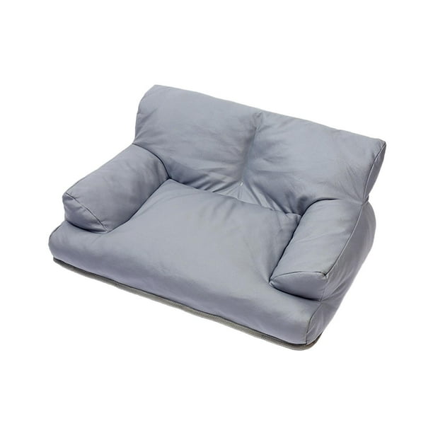 Sofá cama para mascotas, sofá para perros y gatos, PU, transpirable, sofá para perros pequeños, perrera, sofá para mascotas para todas las razas, gato Gris