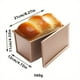 thumbnail image 4 of 1pc, Loaf Pan (8.27''x4.72''x4.33''), Baking Bread Pan With Lid, Non-Stick Bakeware, Oven Accessories, Baking Tools, Kitchen Gadgets, Kitchen Accessories, Home Kitchen Items, 4 of 5