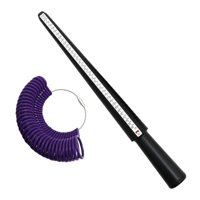 Magideal - Mandril Y Palo De Tamaño De De Plástico, Calibre Kit De Herramientas Profesionales Ajustador Medición Fabricación De Joyas Para Bodas Hombres A