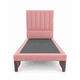 thumbnail image 4 of Cama Plaza y Media Turin Rosado Respaldo + Base + Colchon Mery Desing, 4 of 8
