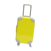 Magideal - Maleta Para Muñeca Accesorio Miniatura Equipaje Juguete Plástico Abierto Facilita Organización Almacenaje Adecuada Para Niños Juego Creativo Regalo De Amarillo