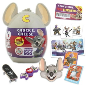 Coleccionable Mystery Egg Chuck E. Cheese Con Accesorios Para Más De 3