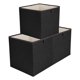 thumbnail image 1 of REGALWOVEN Cubo de Almacenamiento, Caja de Almacenamiento de Tela para Estantes de Armario, Juego de 3 Cestas de Almacenamiento Plegables para Organizar Ropa Libros Negro 13*13*13in, 1 of 5