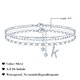 thumbnail image 2 of Tobillera Ursteel, letra K, chapada en plata, ajustable, 27 cm, 2 of 7