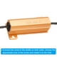 thumbnail image 5 of Resistor de carcasa de aluminio de 50W 10 Ohmios 4 piezas Resistor de carcasa de aluminio con clips Resistor de potencia con rosca dorada, 5 of 6