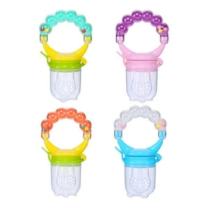 Set 9 Mordedor Chupete Juguete Frutas Alimentador Bebe Lau