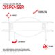 thumbnail image 2 of Dispensador de guantes Stock Your Home, soporte de pared individual de metal blanco, 2 of 7