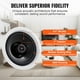 thumbnail image 2 of Altavoces de techo VEVOR, 6.5 pulgadas, Bluetooth, 150 W, montaje empotrado, 4 unidades, 2 of 3