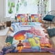 thumbnail image 2 of Elemental Conjunto de sábanas temático, trío de piezas, cómodo y amigable con la piel, diseño único, regalo de decoración para el hogar para familiares, amigos y fans, 90 cm * 190 cm, 2 of 6