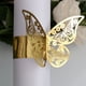 thumbnail image 4 of 100 anillos de servilletas de papel con forma de mariposa para bodas, fiestas, decoración de mesas, restaurante, anillo de papel con mariposa calado., 4 of 8