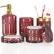 thumbnail image 1 of Juego de accesorios de baño Towoaafu, 5 piezas, con dispensador de jabón de vidrio, 1 of 7