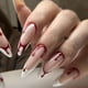 thumbnail image 1 of Upgrade Your Look With 24pcs Halloween Long Length Ballerina Coffin Press On Nails, Red Glossy Fake Nails With Blood Designs False , Acrylic All Cover False Nails For Women And Girls, 1 of 3