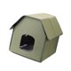thumbnail image 5 of Refugio Para Gatos Callejeros, Casa Para Perros Cálida, Casa Para Gatos Al Aire Libre Para Cachorros, Perros Y Gatos, Superficie Plana Verde, 5 of 5