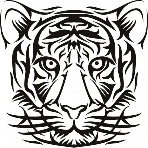 Decomural Tiger Head Tribal Animals WS-18001