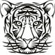 thumbnail image 1 of Decomural Tiger Head Tribal Animals WS-18001, 1 of 2