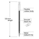 thumbnail image 2 of Plumas Rubierine flexibles de seguridad, 100 piezas, tinta negra, 9.7 cm, 2 of 8