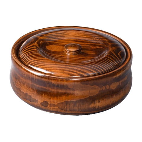 Magideal - Cuenco De Madera Cuenco Para Mezclar Ensaladas Durable Decorativo Madera Maciza Reutilizable Para La Cocina Contenedor De Decoración Del Hogar Hecho A 23Cmx7.5Cm