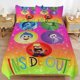thumbnail image 1 of x167 Inside Out 2 Bed Duvet Cover Microfiber Bedding Sets 3D Printed Lightweight 3 Piece Comforter Sets, 1 Duvet Cover And 2 Pillow Shams for Kids Boys Girls 79"x90" jn167, 1 of 5