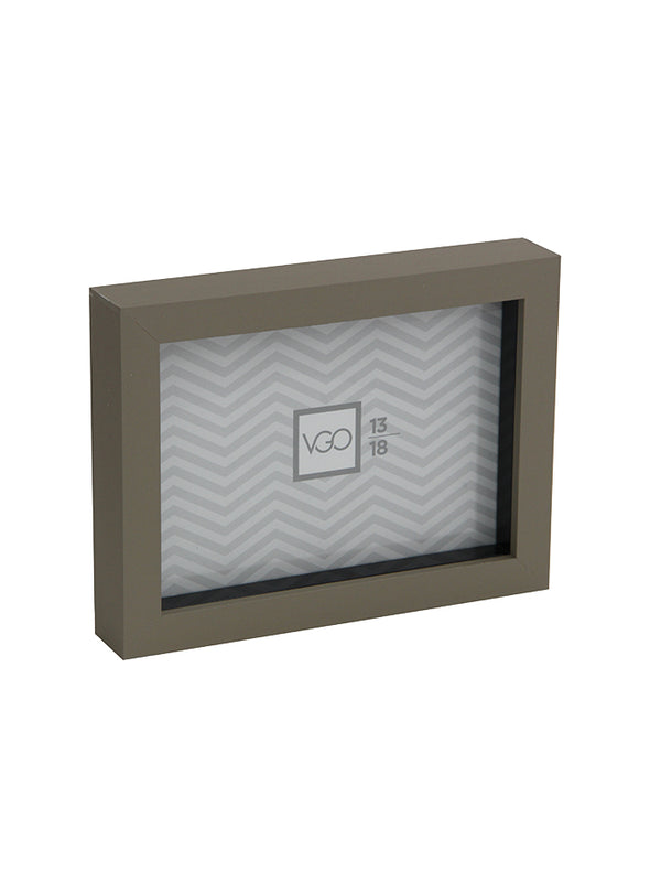 Vgo - Marco 10X15 Plastico Shadow Box Gris
