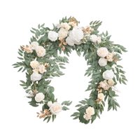 Magideal - Guirnalda De Flores Artificiales, Guirnalda Floral, Flores Artificiales Falsas, Guirnalda De Vegetación Para Decoración De Fondo De Pared De Cena De B Estilo B