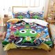 thumbnail image 1 of Kawaii cartoons Bed Sheet Keroro Frog Bedding Set Bed Set Adult Kid Bedroom Duvet cover Sets, 1 of 5
