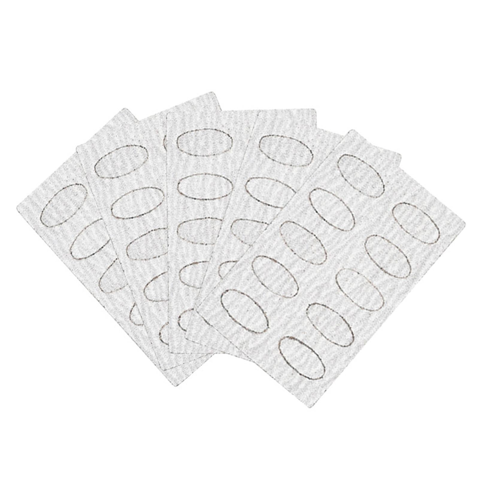 Magideal - 50 Piezas De Papel De Lija Autoadhesivo Para Empujar Uñas/papel De Lija Prepulido Para Decoración De Uñas/papel De Lija Prepulido Para Uñas/lima De Grano 240