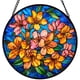 thumbnail image 1 of Colgante ventana vitral 20cm vibrante plantas maceta colorido atrapasol panel hogar jardín patio regalo mujer, 1 of 7