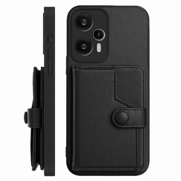 FOXDOCK Funda para Xiaomi POCO F5 5G con Bloqueo RFID - Diseño Elegante con Cierre de Botón