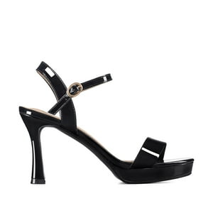 Sandalia Casual Taco Alto Simil Charol Mujer Weide You537