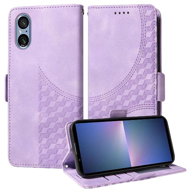 Carcasa FOXDOCK Sony Xperia 5 V de cuero PU, diseño acolchado clásico, protección contra caídas y rayones